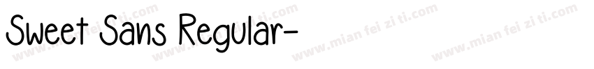Sweet Sans Regular字体转换